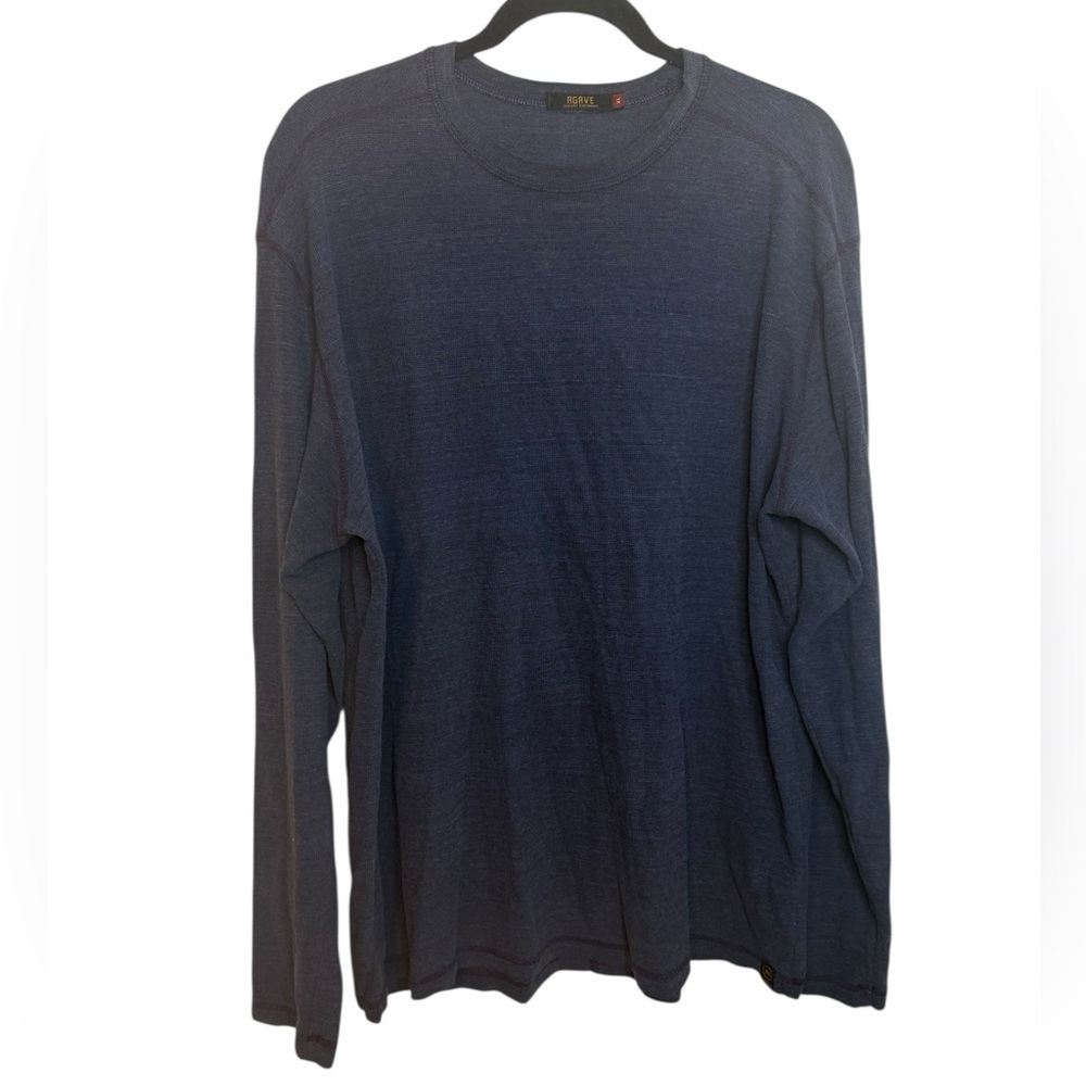 Agave Navy Blue Standard Fit Long Sleeve Thermal Shirt